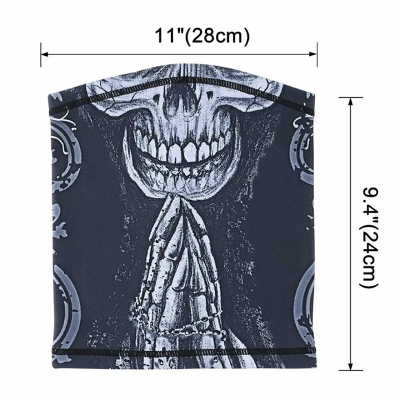 Winter Fleece Neck Gaiter Half Face Mask Ski Motorcycle Cycling Scarf Bandana US - Picture 2 of 5